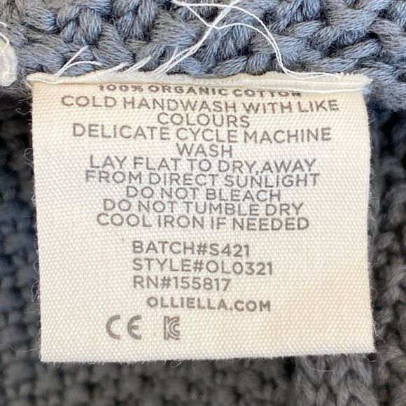 Wares by Olli Ella The Flora Moss Knit Cardigan in Grey - Picture 5 of 5